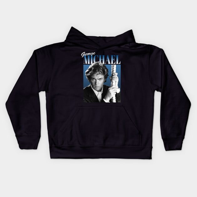 George Michael Kids Hoodie by instri